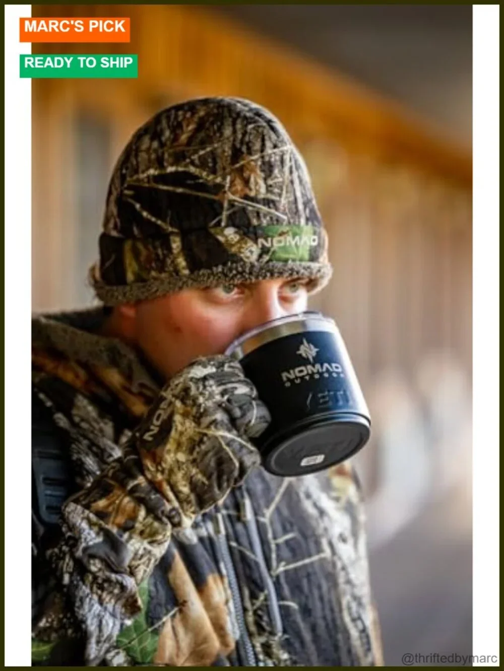Insulated Fleece Beanie Hat for Hunting Cold Weather Windproof